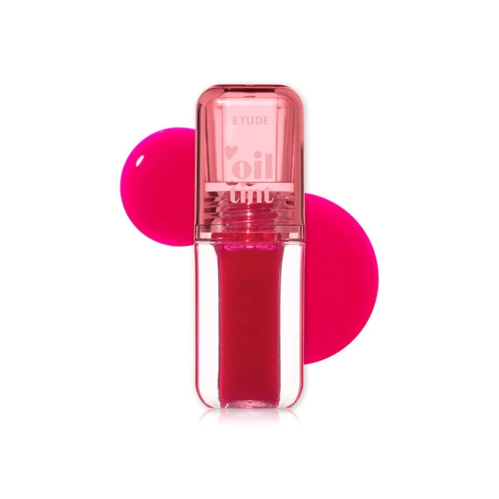 New in Box! Etude Dear Darling Lip Oil Tint in Neon Pink